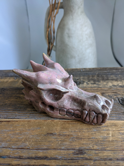 Rhodonite Dragon Head 4 inches*