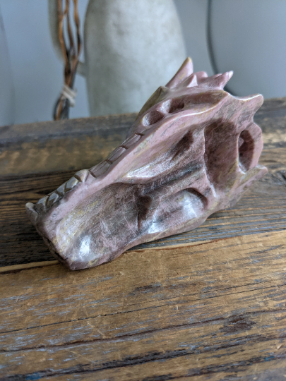 Rhodonite Dragon Head 4 inches*