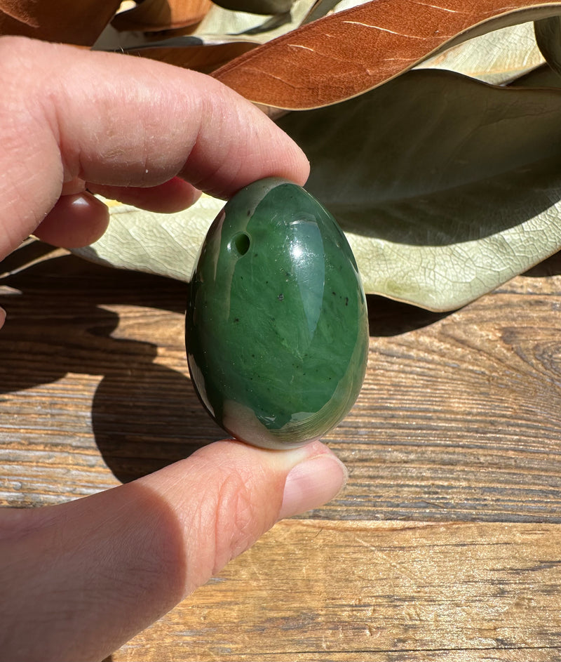 Canadian Nephrite Yoni Egg, 1.75"