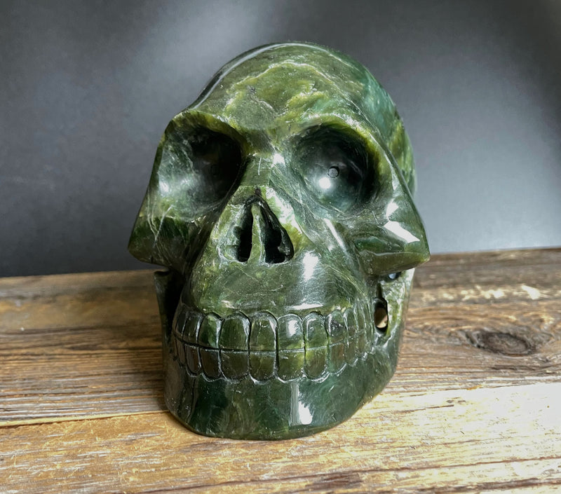 5" Canadian Jade Skull