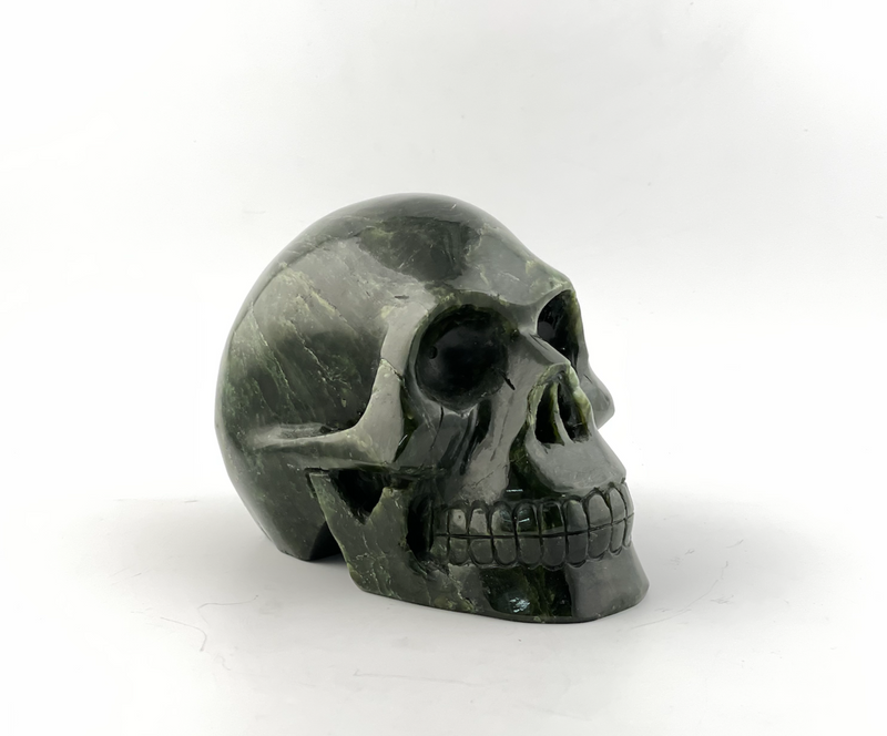 5" Canadian Jade Skull