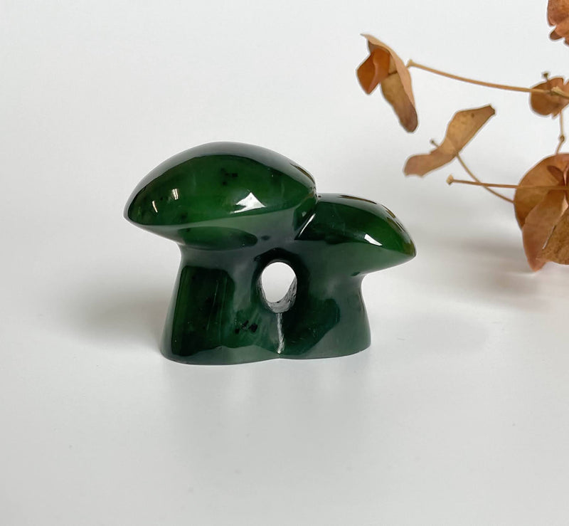 Jade Mushrooms, 1.5"