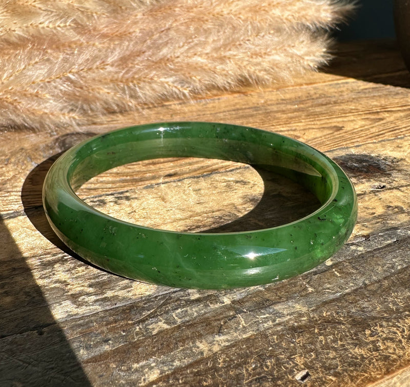 Canadian Jade Bangle 60.5 x 11.25mm