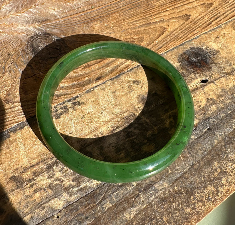 Canadian Jade Bangle 60.5 x 11.25mm