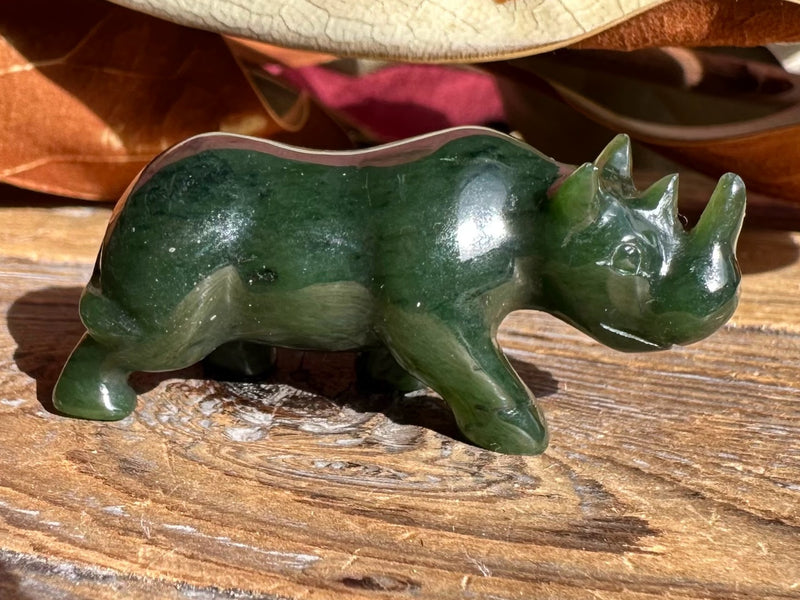 Canadian Jade Rhinoceros, 2"