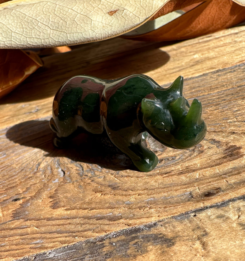 Canadian Jade Rhinoceros, 2"