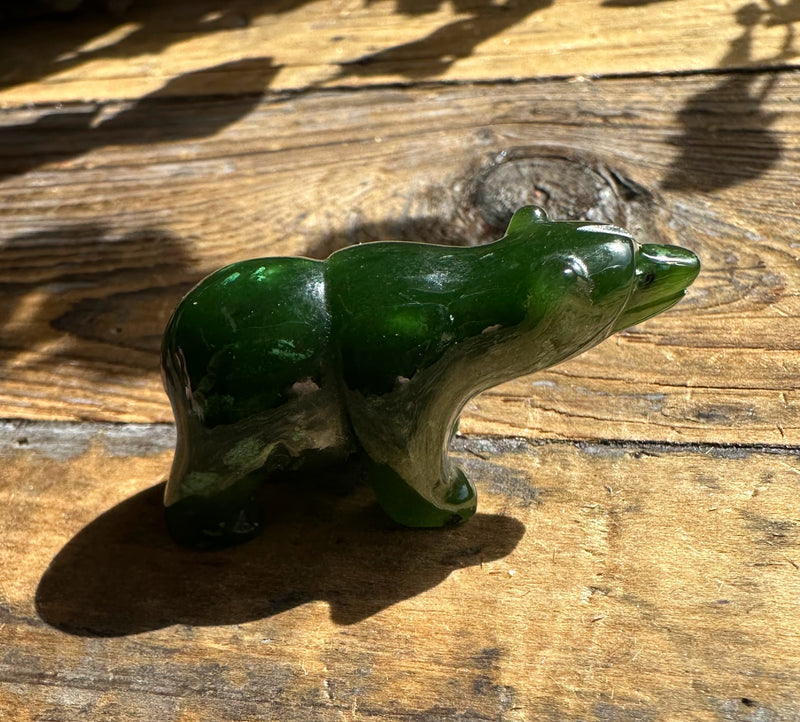 1.5" Jade Bear - High Quality Cassiar Jade