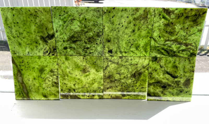 4" x 4" Canadian Jade Tiles (sold individually)