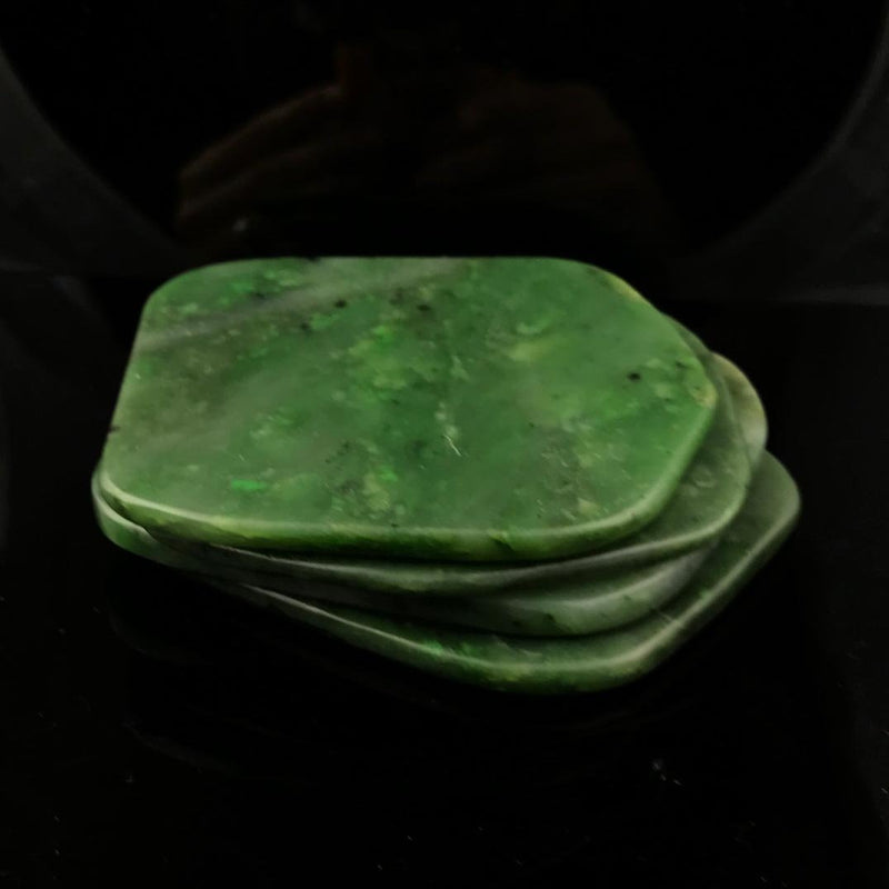 Jade Coasters, Set of 4