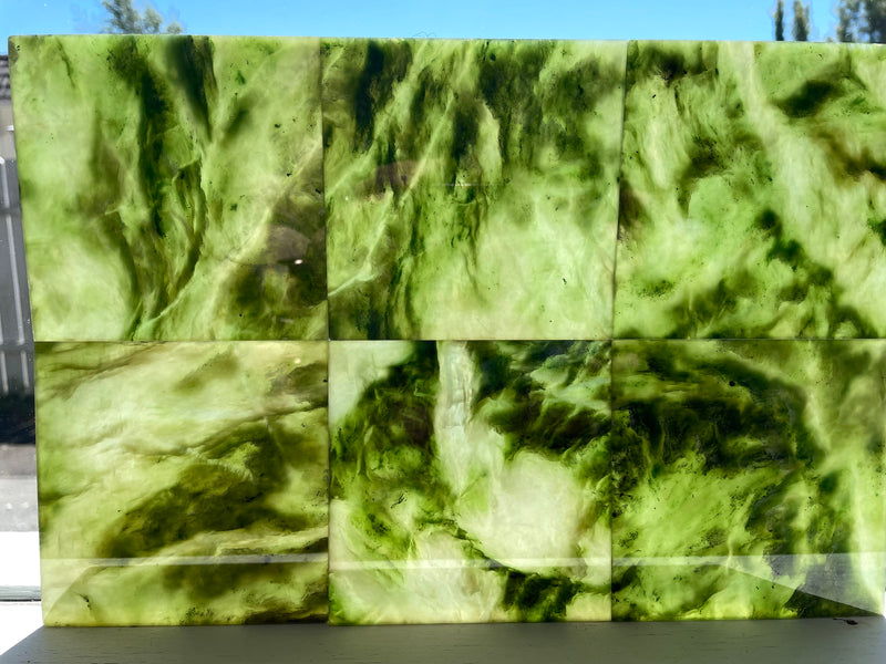 4" x 4" Canadian Jade Tiles (sold individually)