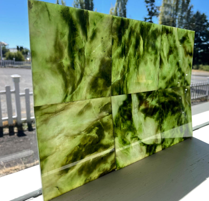 4" x 4" Canadian Jade Tiles (sold individually)