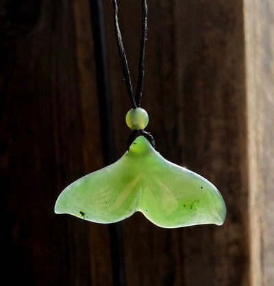 Jade Whale Tail Pendant