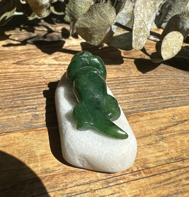 Canadian Jade Otter on star marble base