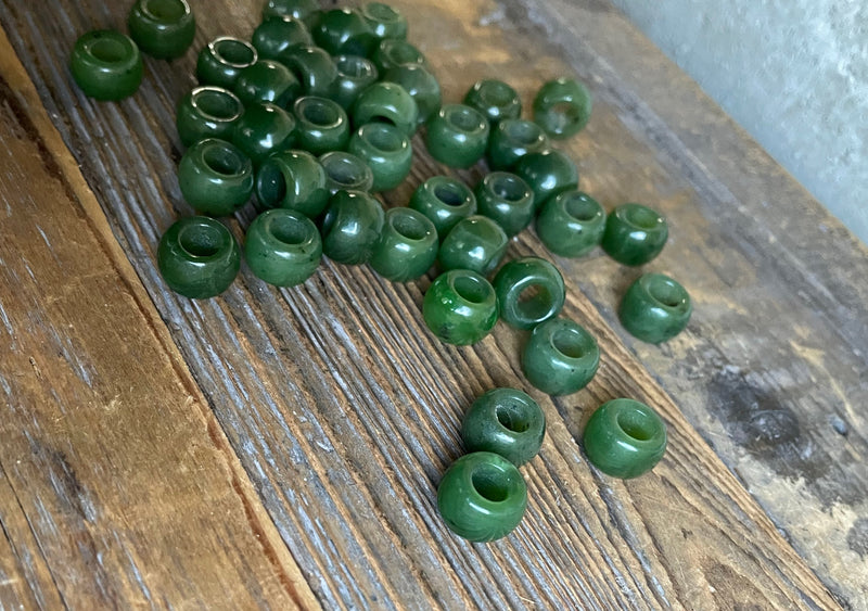 Jade Bead, 12x8mm (sold individually)