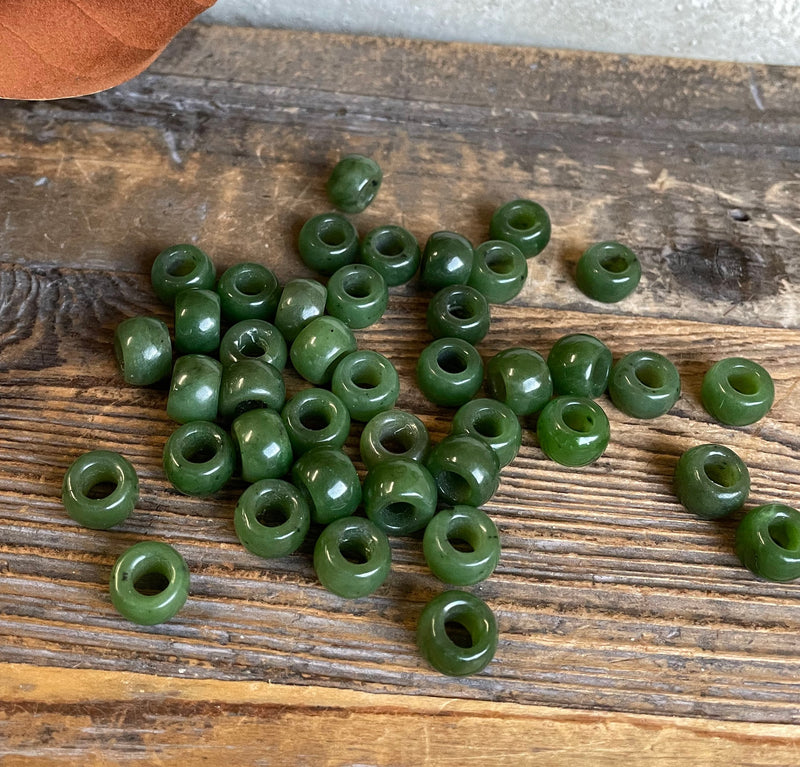 Jade Bead, 12x8mm (sold individually)