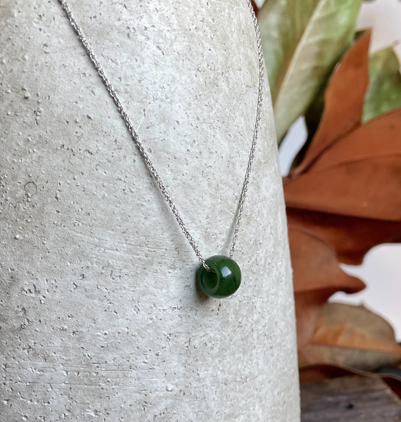 Jade Bead, 12x8mm (sold individually)