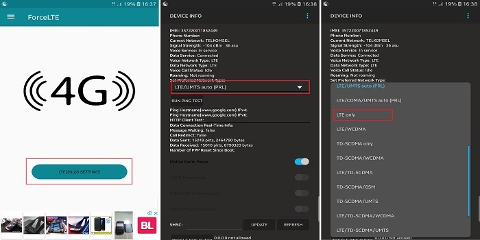 Cara Terbaik Mengunci Jaringan 4G LTE HP Samsung Anti Gagal